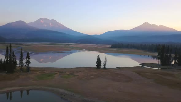 Early morning at Sparks Lake, Oregon