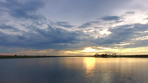 The chobe river view from a small dedicated photography boat. Covering from Kasane to Serondela. A l