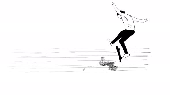 Jump With A Skateboard