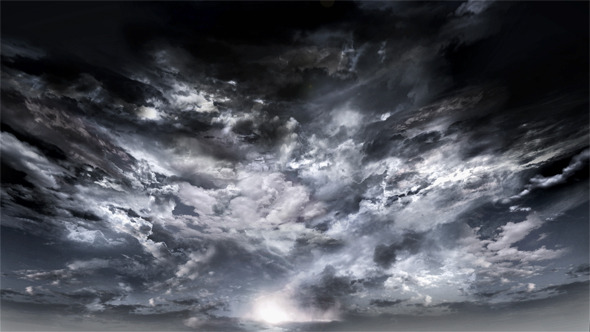 Fast Dark Dramatic Clouds
