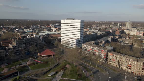 Aerial of Kadaster Gebouw Building in Apeldoorn, Gelderland