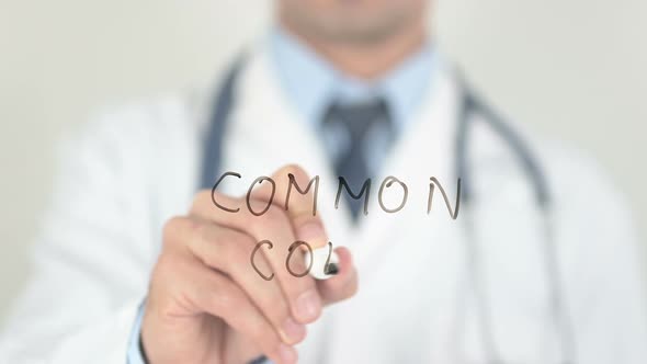 Common Cold, Doctor Writing on Screen