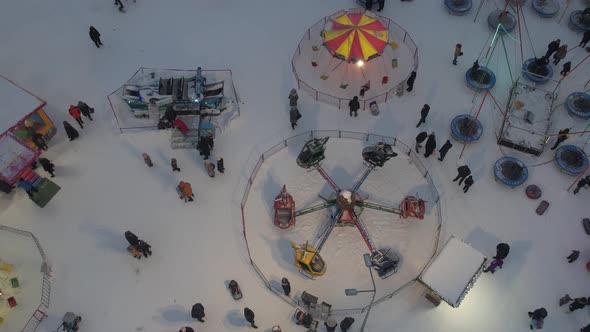 Amusement Park In Winter