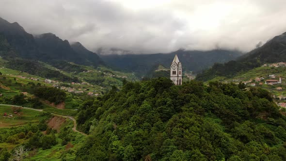 The Nossa Senhora de Fatima Chapel in Sao Vicente, Madeira, Portugal