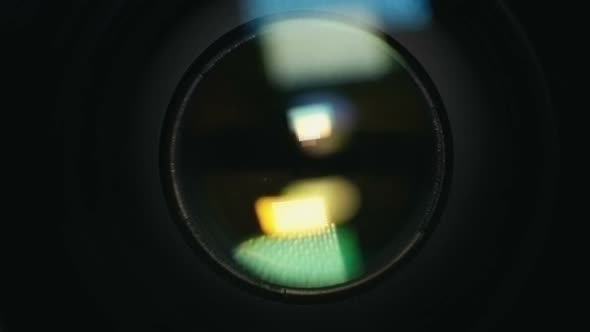 Camera Lens Reflection