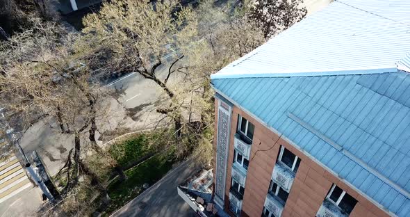 Descent of the Camera with a View of the House