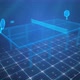 Holographic 3D animation of table tennis game. Futuristic rackets hit ping pong ball - VideoHive Item for Sale