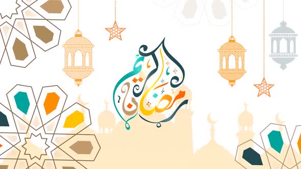 Ramadan Background Cartoon Loops
