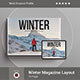 Winter Magazine Layout Landscape