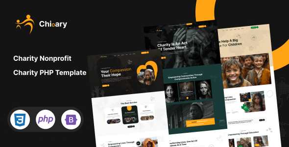 Chioary | Charity & Donation PHP Template – 0 Sold!