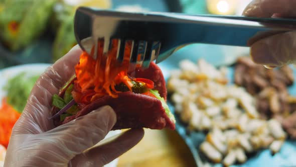 The Chef Prepares Tacos