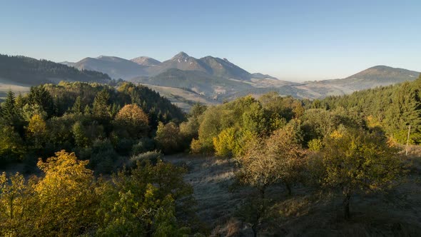 Morning Sun Light in Mountains