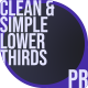 Clean & Simple Lower Thirds - VideoHive Item for Sale