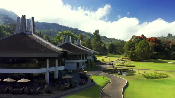 Landscape Nature View at the Handara Golf Club Resort. Aerial View . BEDUGUL, BALI, INDONESIA: 15