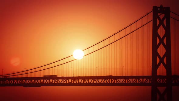 San Francisco Sunrise Bay Bridge Time Lapse