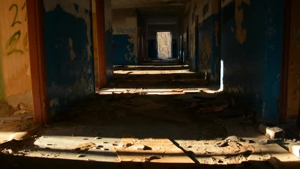 Walking in Corridor Inside