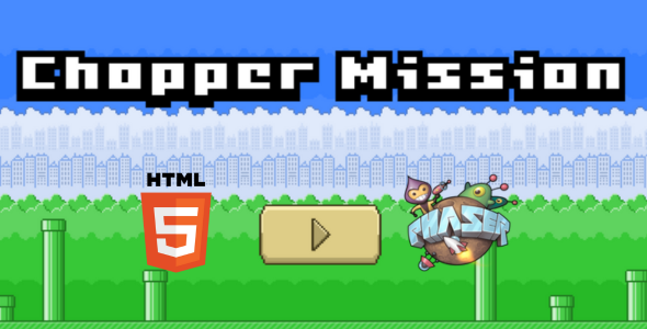 Chopper Mission - HTML5 Game - Phaser JS