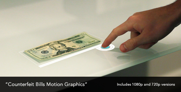 Counterfeit Bills Motion Graphics