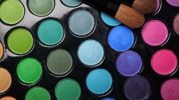 Professional Makeup Eyeshadows Palette and Brushes for Makeup Artist