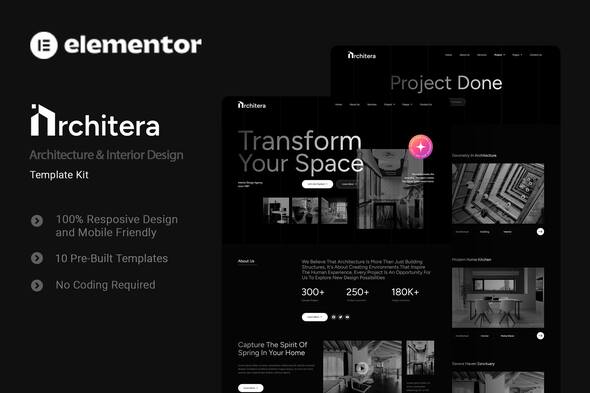 Architera - Architecture & Interior Design Elementor Template Kit
