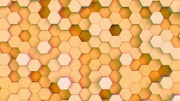 Hexagonal Background Orange