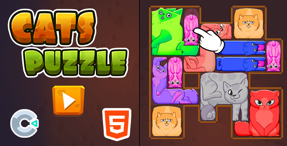 Cats Puzzle - Html5 (Construct3)