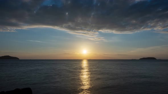 Time Lapse clouds in sunrise time Beautiful light of nature