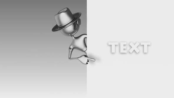 Silver 3D Man - Billboard Show 5 alt