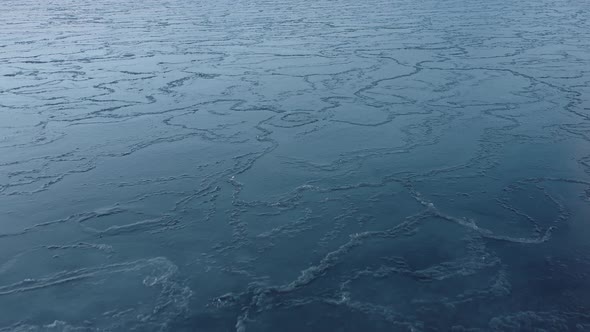 Blue Sea Ice Aerial