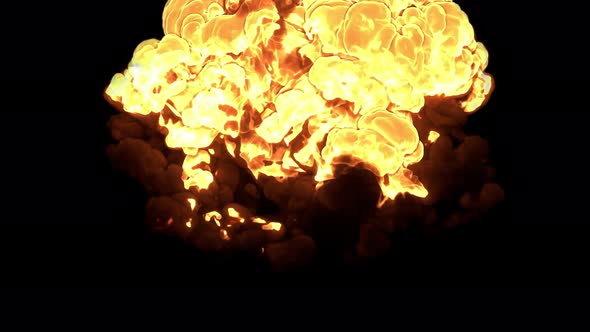 Huge Fire Explosion 4K