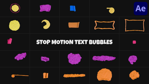 Stop Motion Text Bubbles | After Effects