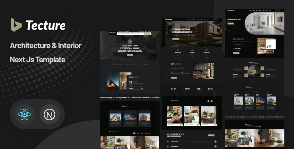 Tecture – Architecture & Interior React Next Js Template – 0 Sold!