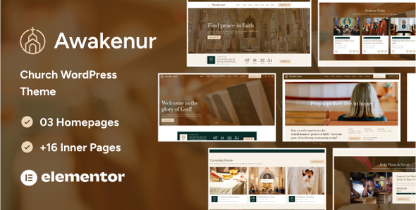 Awakenur – Religion and Church WordPress Theme – 0 Sold!