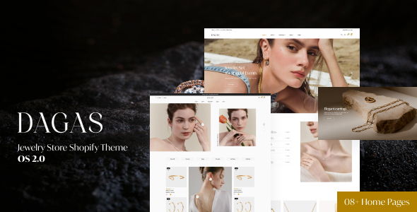 Dagas – Jewelry Store Shopify Theme OS 2.0 – 0 Sold!