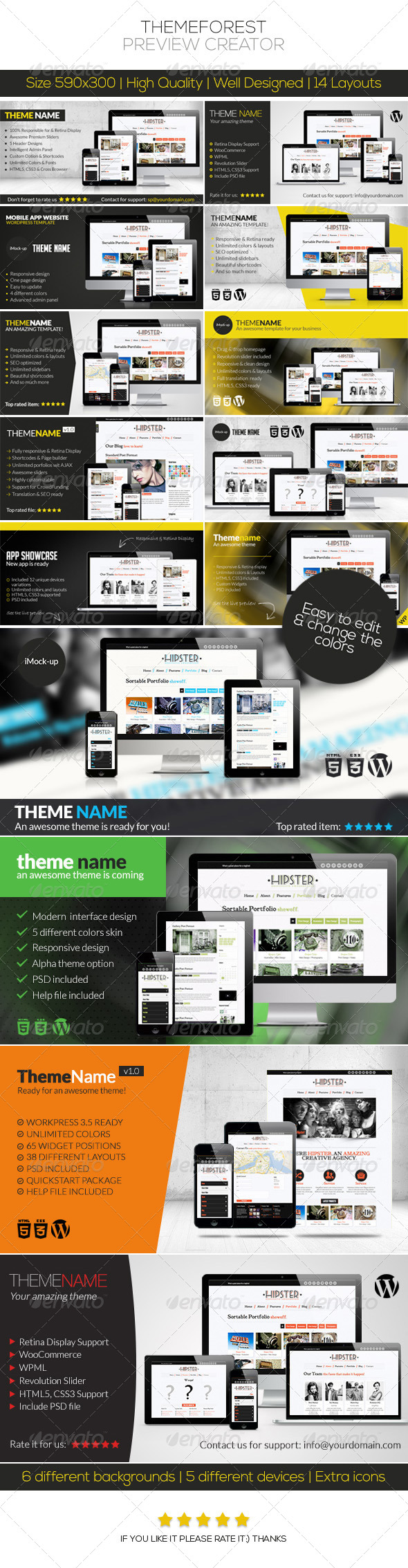 ThemeForest Preview Creator