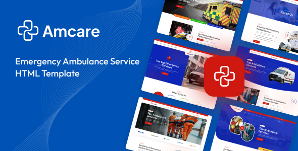 Amcare – Ambulance Service HTML Template – 0 Sold!