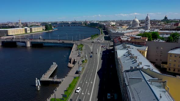 Saint-Petersburg. Drone. View from a height. City. Architecture. Russia 83