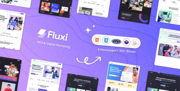 Fluxi - SEO Digital Marketing PHP Template