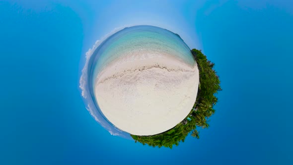 Tropical Island with Beach