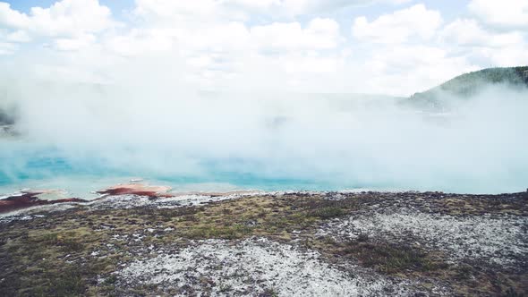 Midway Geyser Basin Yellowstone National Park Wyoming USA