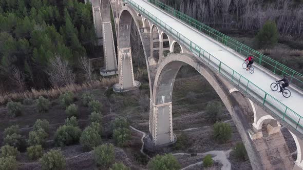 Aerial View of Old Bridge