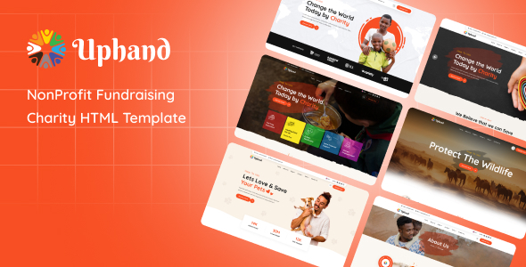 Uphand – Nonprofit Charity HTML Template – 0 Sold!