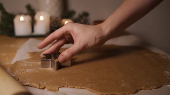 Mom Making Cookies with Her Baby