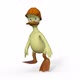 Duckling in a ConstructionHelmet Walking - VideoHive Item for Sale