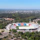 Stadium Malvinas Argentina Football Club Godoy Cruz Gimnasia Mendoza aerial view - VideoHive Item for Sale