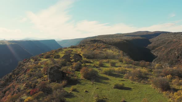 Aerial View Of Samshvilde Ruins