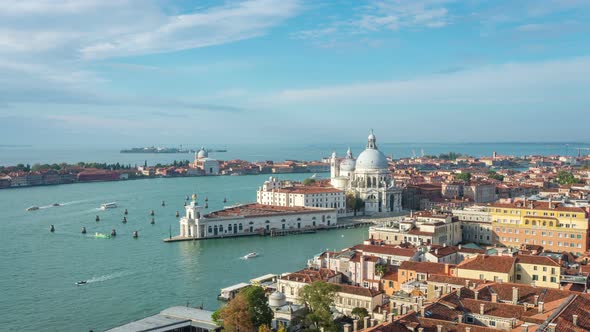 Time Lapse of Venice Grand Canal in Italy