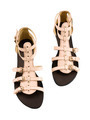 Light pink leather ankle boot roman sandals - PhotoDune Item for Sale