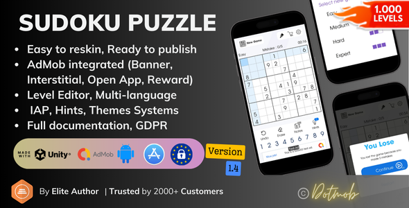Sudoku Puzzle - Unity Template Project