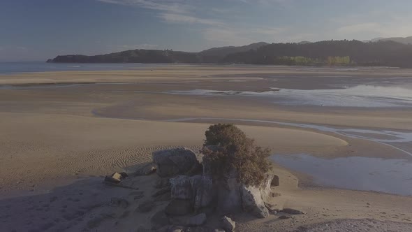 Beautiful beach aerial